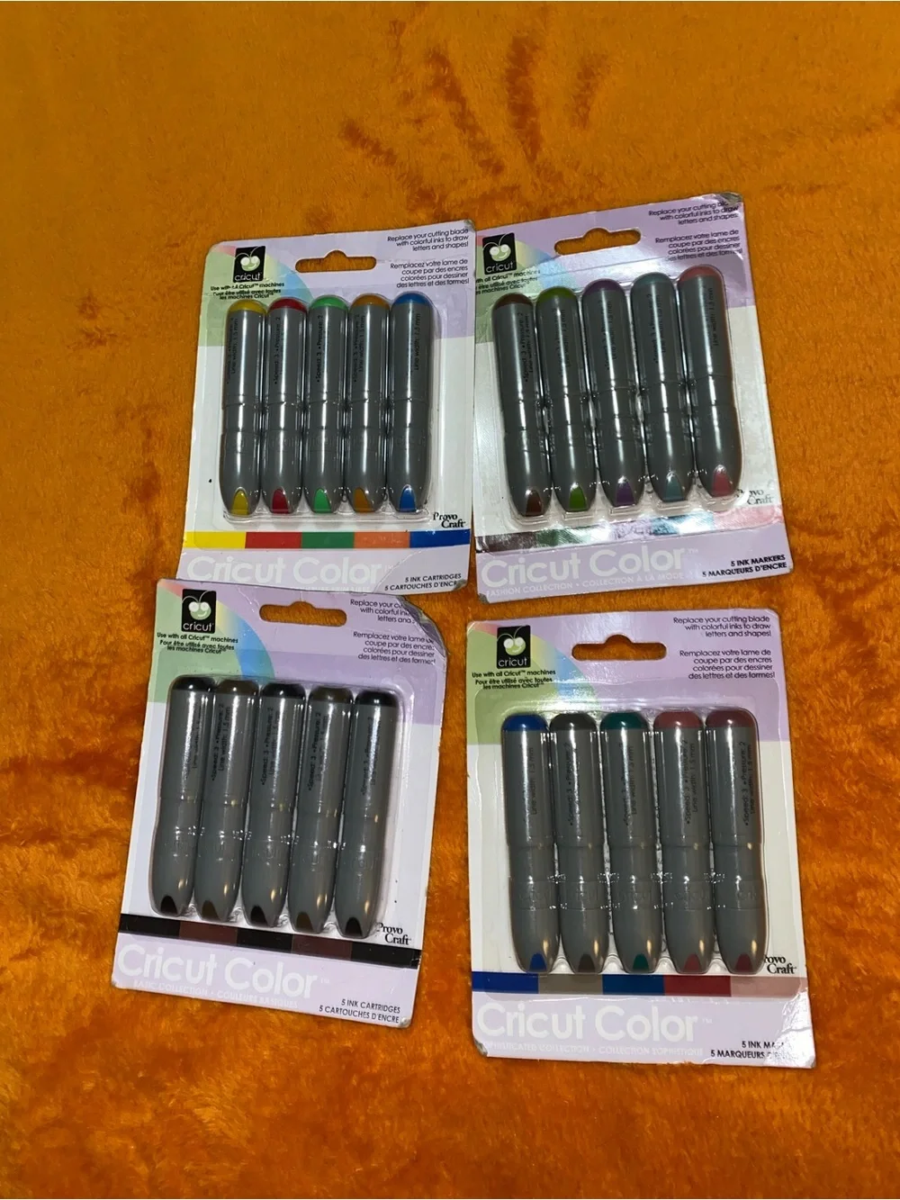 Cricut Color Marker Packs - Silver Bodies with Red, Yellow, Green, Blue, Purple